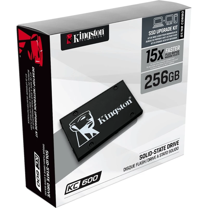 Комплект для модернизации твердотельный накопитель Kingston KC600 SKC600B/256G SSD 2.5&quot 256Gb