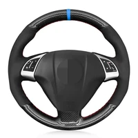car steering wheel cover carbon fiber for fiat grande punto bravo linea 2007 2019 qubo doblo opel combo vauxhall combo 2012 2017