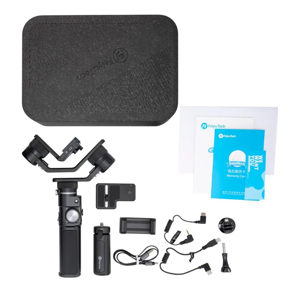 Карманный 3-осевой стабилизатор Feiyutech G6 Max для беззеркальной камеры GoPro Hero 8 7 6 -
