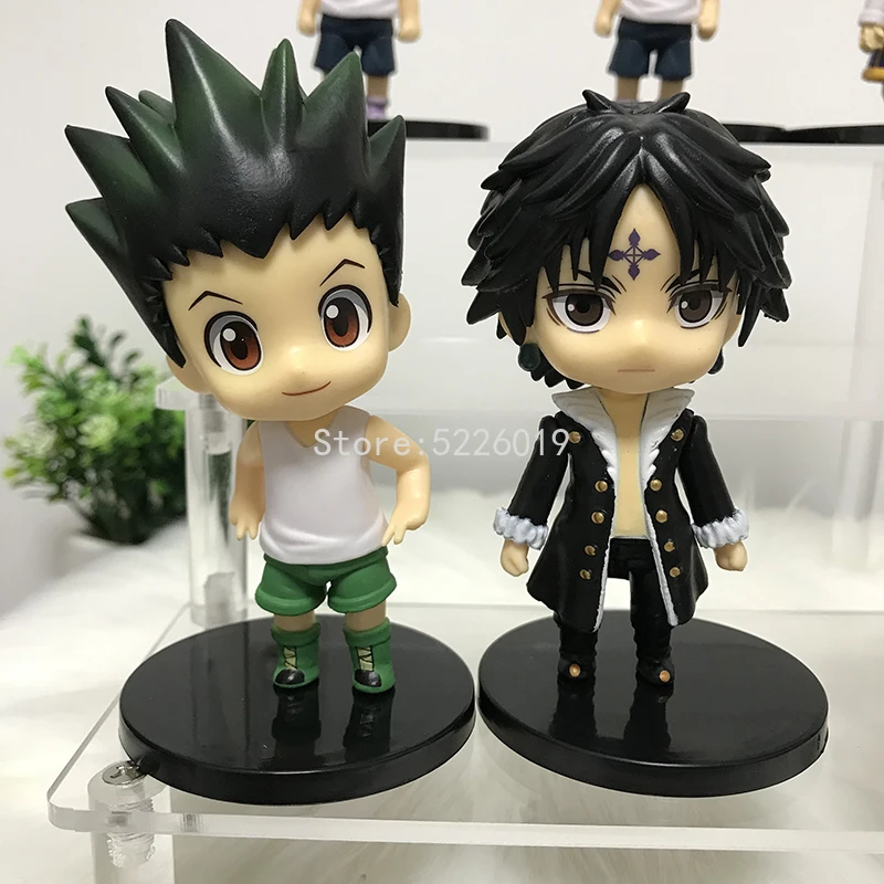 

6pcs/lot Hunter x Hunter Anime Figure Gon Freecss & Killua Zoldyck Action Figure Kurapika Hisoka Kulolo Lushilufelu Figurine Toy