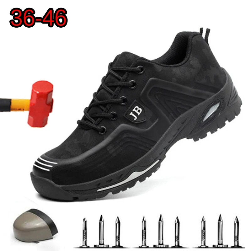Воздухопроницаемый дезодорант мужской светильник Рабочая обувь со стальным