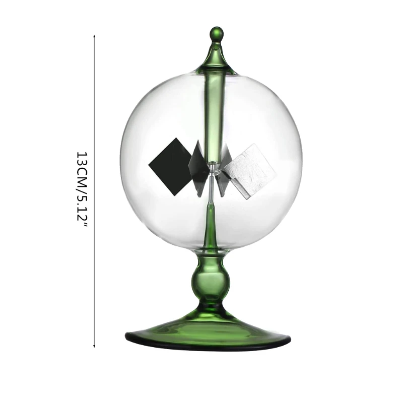 

Creative Radiometer Crookes Handmade Green Solar Power Spinning Vanes Windmill 85DB