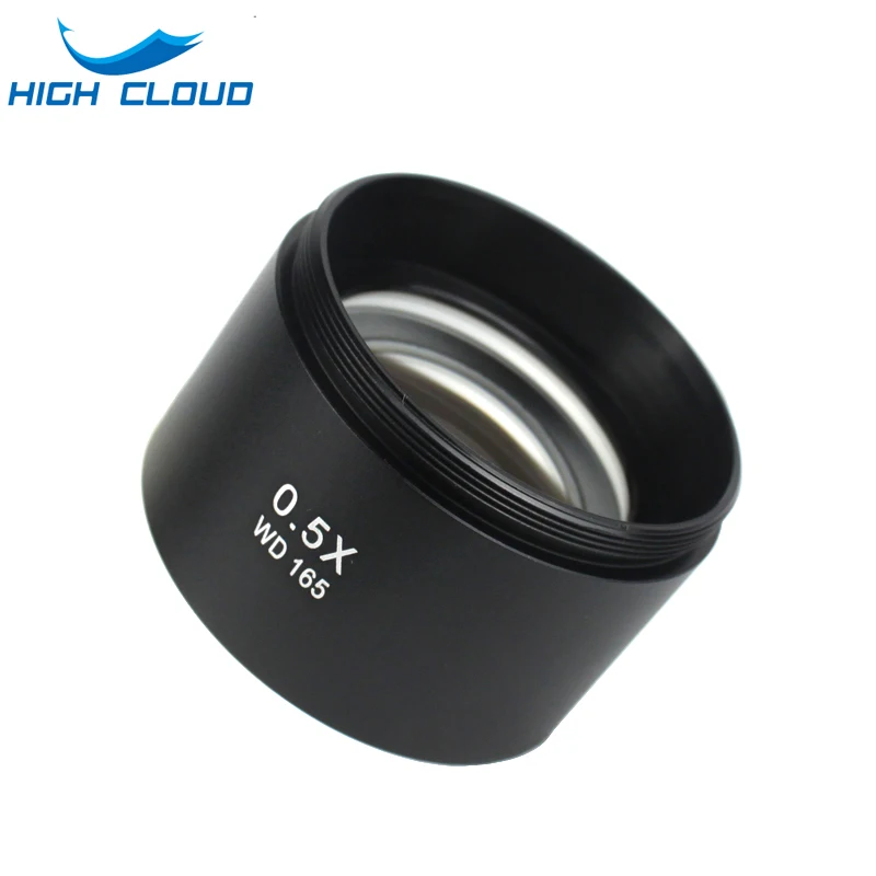 WD165 0.5X 0.7X 1.0X 2.0X Auxiliary Objects Lens Microscope Camera For Trinocular Stereo Zoom Barlow Glass |