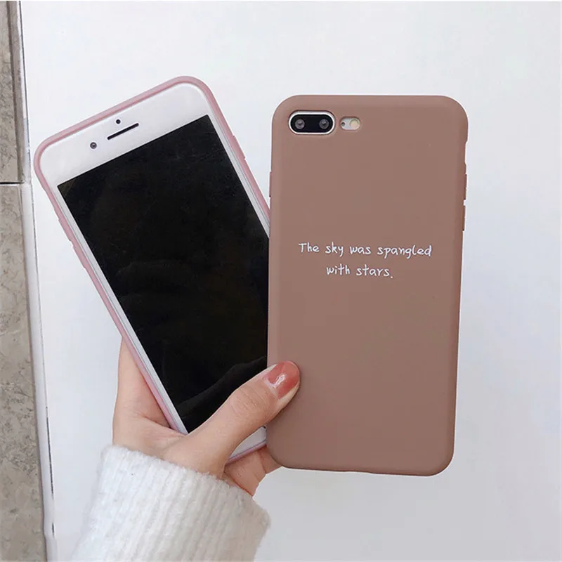 Мягкие чехлы для телефона из ТПУ с изображением розовой девушки для iPhone XS MAX XR 11 Pro X 7 8 6 6s Plus, ультратонкие Силиконовые чехлы с простым буквенным принтом
