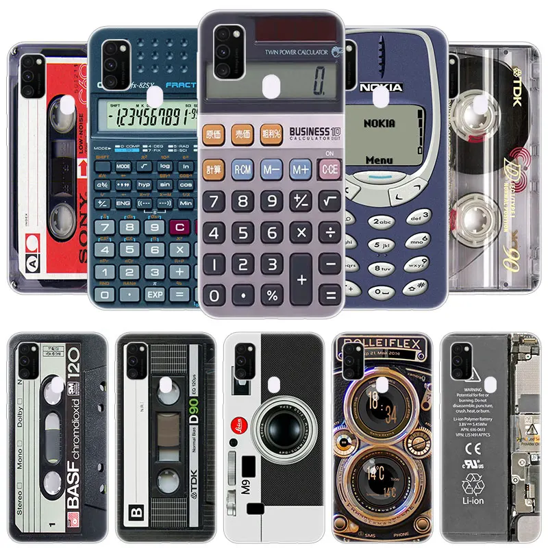 Винтажный чехол для телефона с камерой и микросхемой Samsung Galaxy M32 M12 M11 M21 M01 M02 M30S M31S