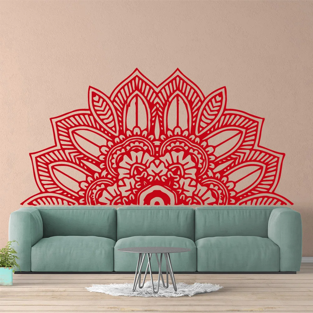 

Drop Shipping Mandala Art Sticker Waterproof Wall Stickers Decor Living Room Bedroom Waterproof Wall Art Decal