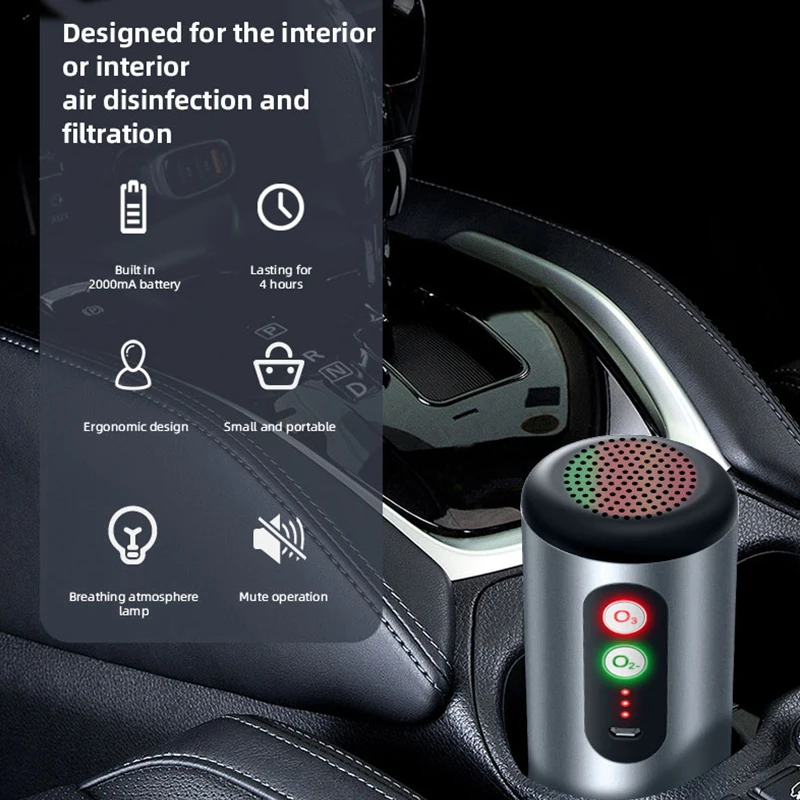 Автомобильный очиститель воздуха Электрический освежитель мини с USB ионизатор