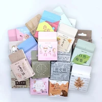 1 box decorative stickers scrapbooking diary cute leaves flower food stickers diy kawaii stationery stickers school supplies