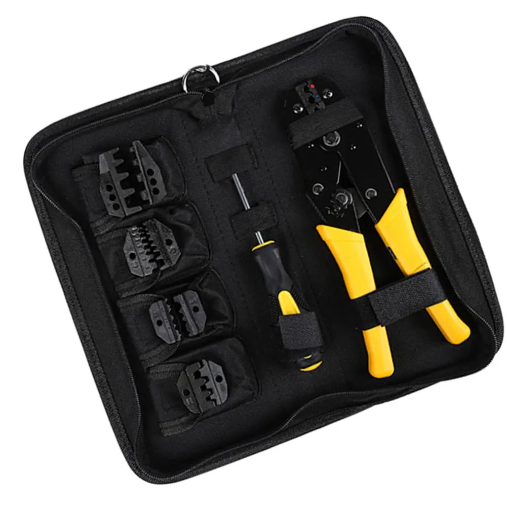 

Crimping Tool Wire Terminal Crimpers Engineering Ratchet Cord End Pliers WXK-30JN Professional Kit Stripper Crimping Pliers Tool