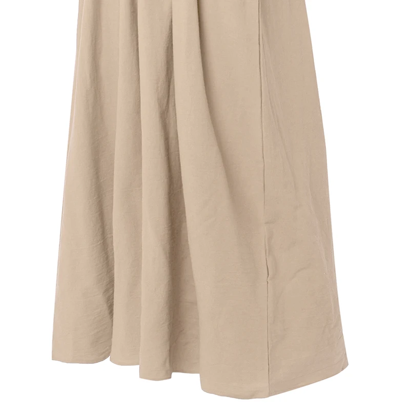 Женское свободное платье с вышивкой Повседневный Сарафан средней длины из