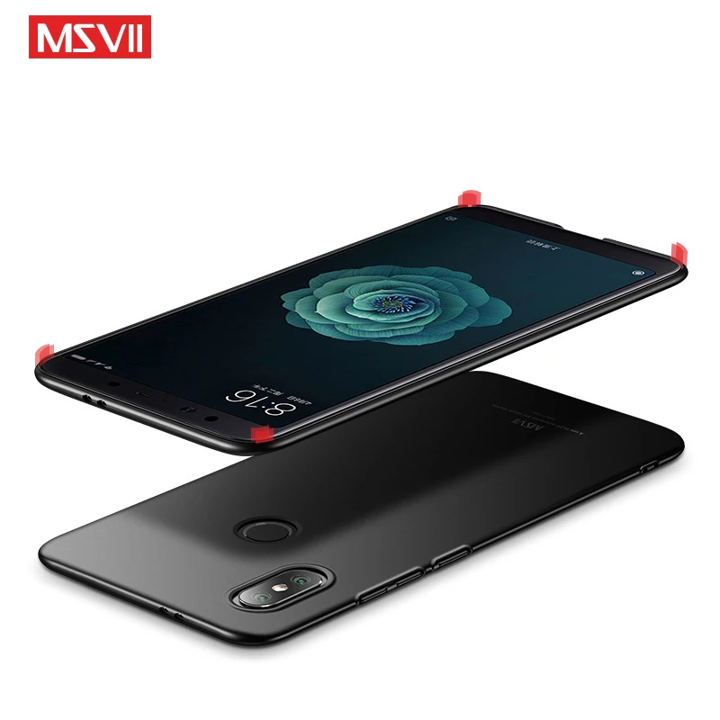 Чехол Mi 6X Msvii тонкий матовый чехол для Xiaomi Mi6X Mi6 X Xiomi твердый PC 5X Mi5X чехлы