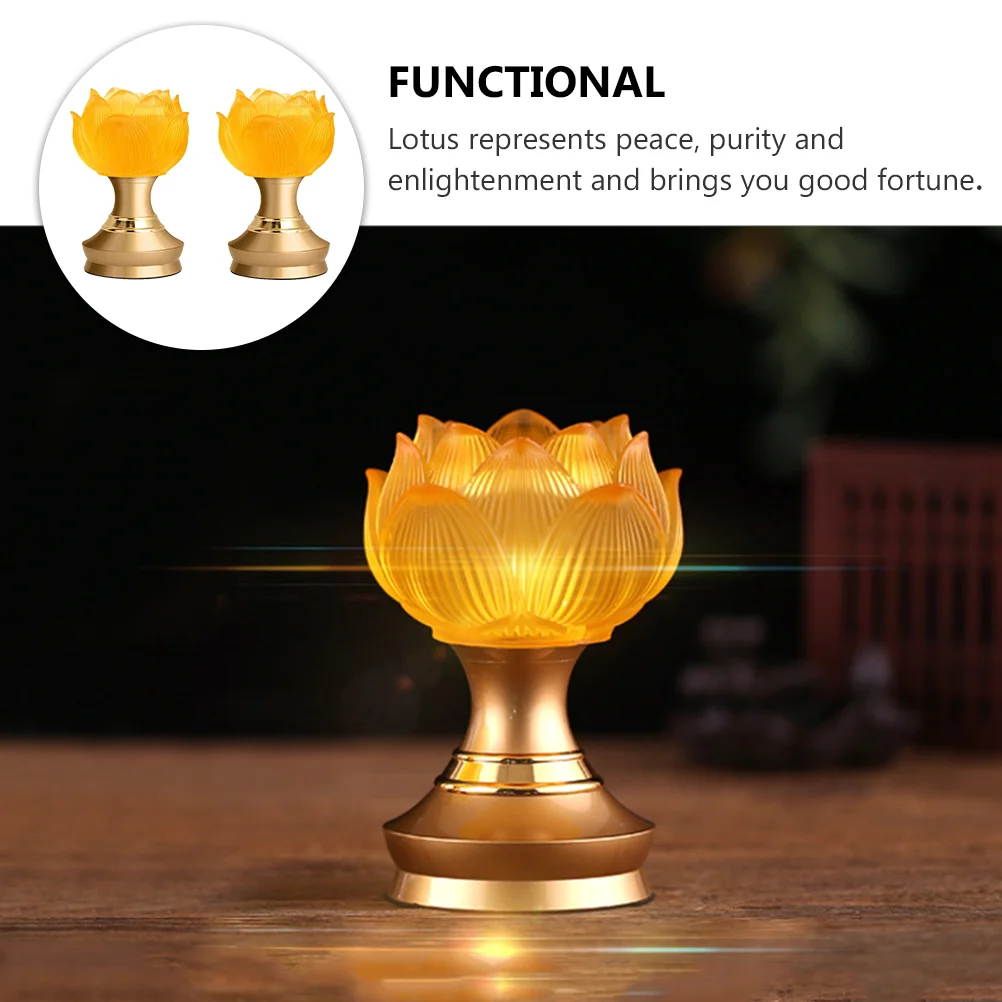 2pcs Lotus Design Lamp Hall Ornament Blessing |