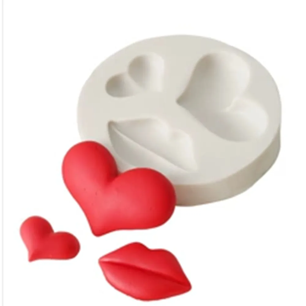 

Dorica New Valentine's Day Love Heart Shape Fondant Silicone Mold Cake Decorating Tools Kitchen Accessories Bakeware