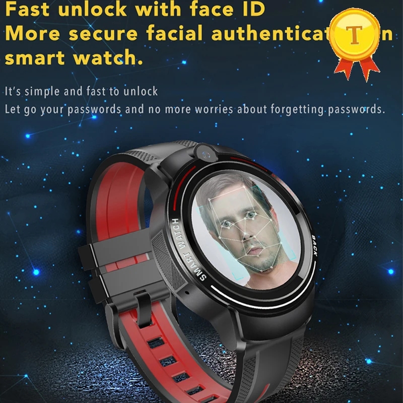 Мужские Смарт часы ip68 3 Гб ОЗУ 32 ПЗУ 4G Sim карта камера GPS Wi Fi Bluetooth|Смарт-часы| |