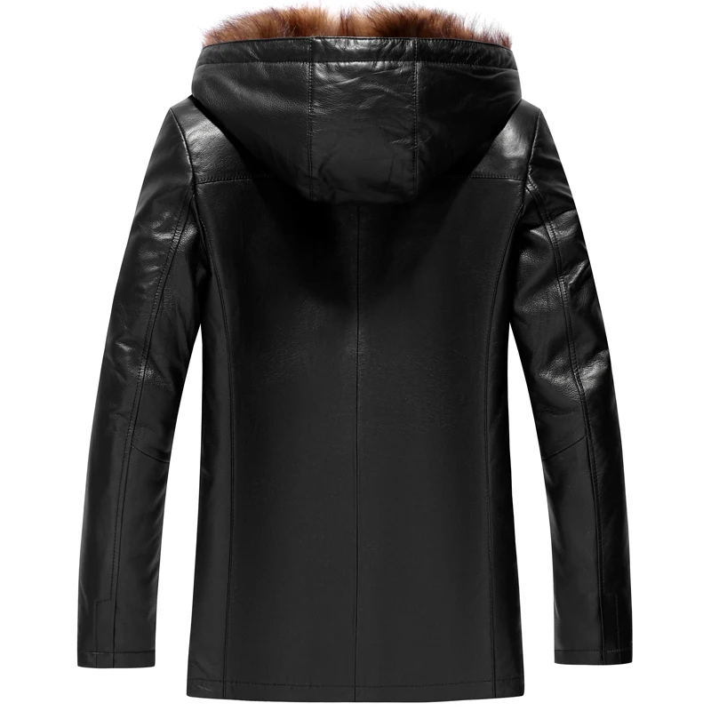 2019 зимняя новая куртка из овчины с воротником меха енота для мужчин подкладкой