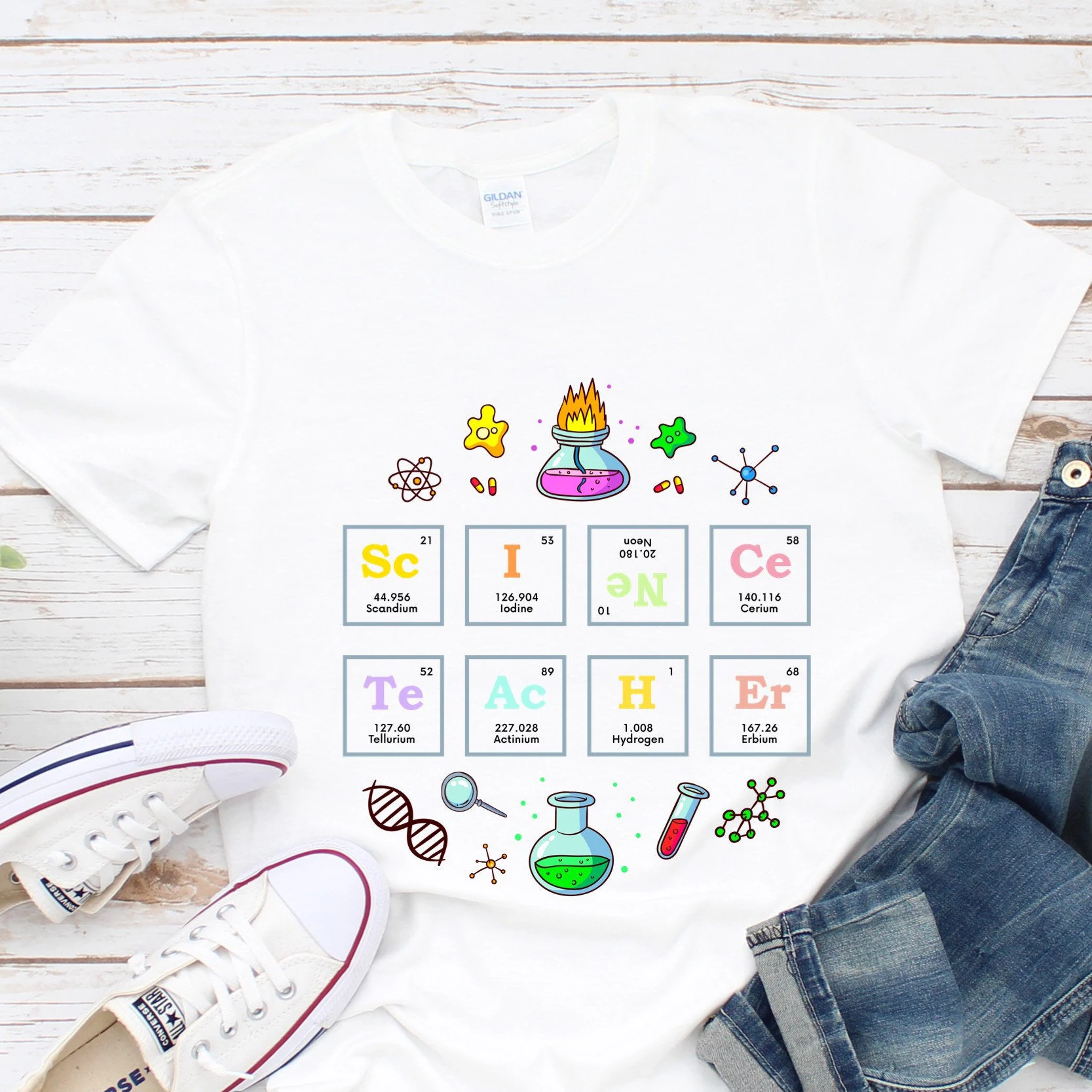 

Women T-shirt Periodic Teacher Print Harajuku Top Casual Ladies Basic O-collar Short Sleeved Women T-shirt Girl,Drop Ship