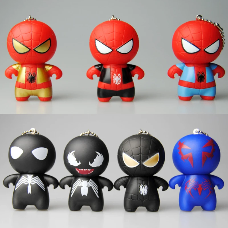 Брелок для ключей с фигуркой героя Marvel игрушка-Человек-паук Веном Супергерой