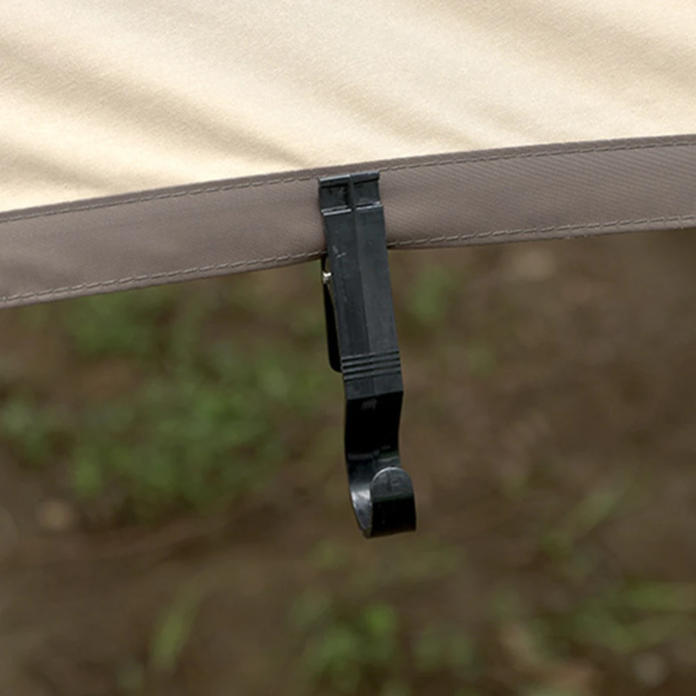 

4pcs Anti-slip Plastic Snap Clip Outdoor Camp Tent Canopy Clamp Hook Classic Outdoor Camping Hiking Supplies