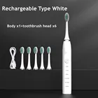 Электрическая зубная щетка для взрослых, перезаряжаемая ультра-автоматическая щетка для звукового отбеливания, сменные насадки для мужчин и женщин, подарок