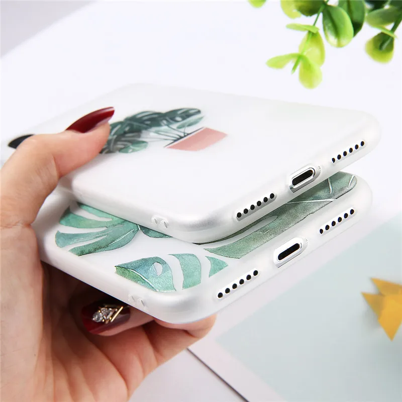 Прозрачный чехол iPWSOO для телефона с растениями в горшке iPhone 11 Pro Max X XS XR Xs