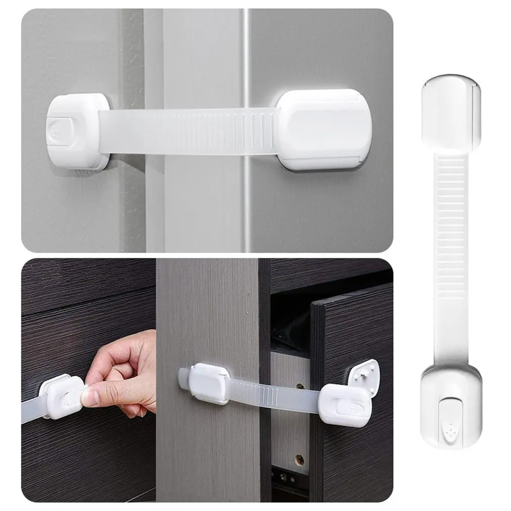 

Safe Belt Lock For Kid Child Infant Protection Security Drawer Door Lock Cabinet Wardrobe Refrigerator Safety