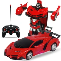 rc car transformation robot toys for children remote controlled radio drift boy deformation sports vehicle model kids gift