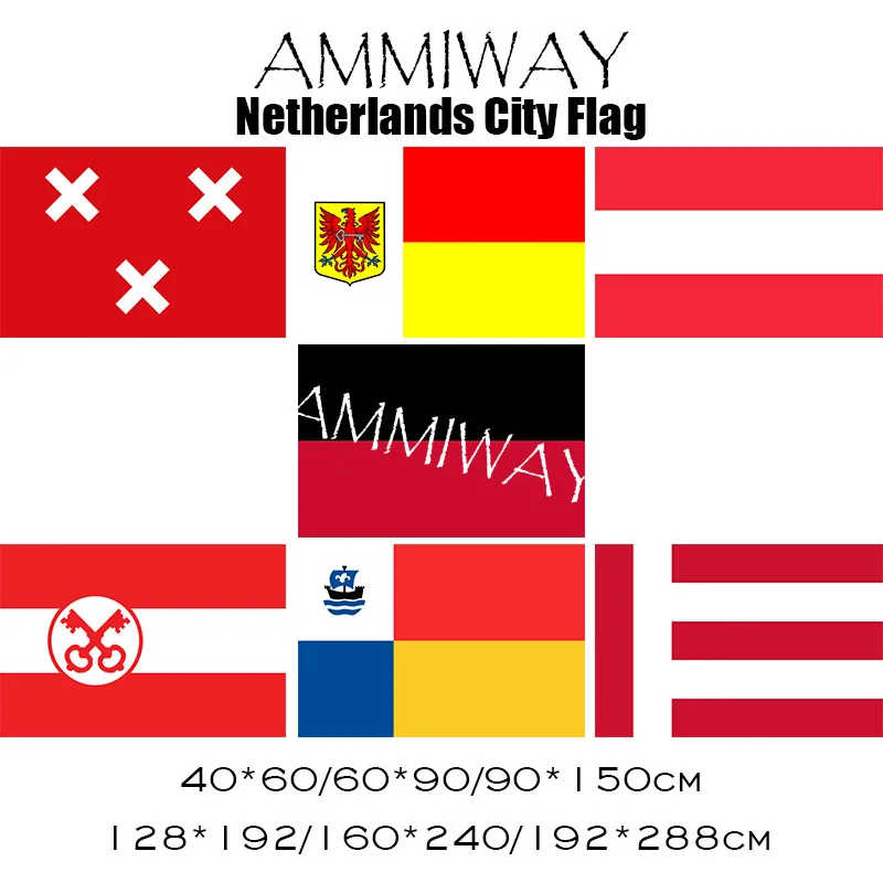 Флаг голландских Антильских островов AMMIWAY 150x90 см 3x5 футов 100D полиэстер