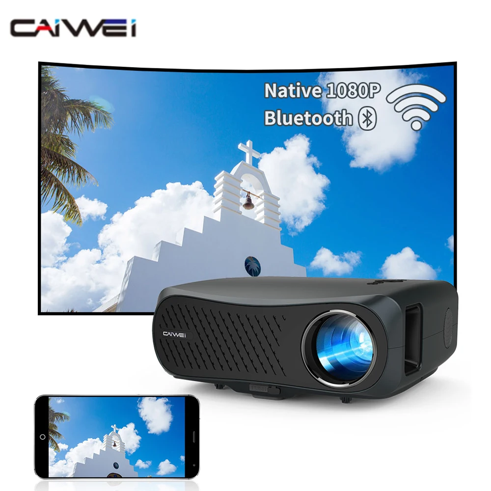 Домашний проектор светодиодный Full Hd 1080P разрешение 10000:1 контрастность 900DAB для