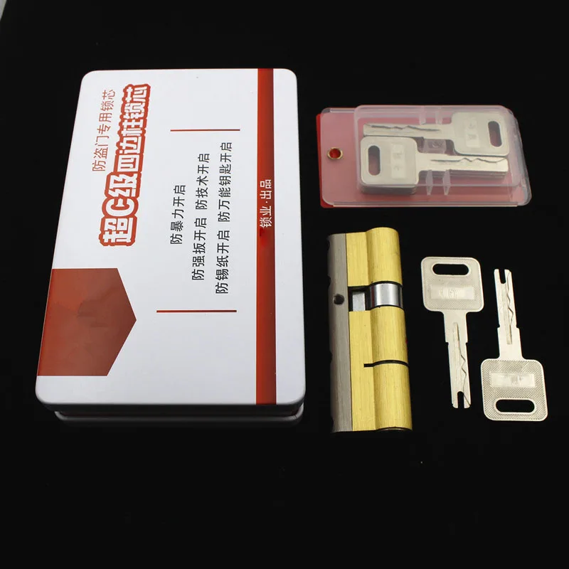 Европейский стиль высокий уровень безопасности Противоугонный латунный цилиндр c класс задвижка ядро