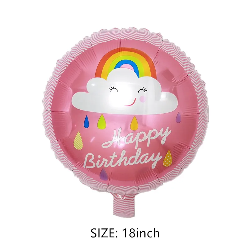 18 дюймов круглый шар радужного облака день рождения Свадебный декоративный