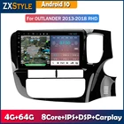Автомобильный радиоприемник для Mitsubishi Outlander 3 GF0W GG0W 2012-2018, правосторонний водитель, мультимедийный видео стерео плеер, навигация GPS Carplay