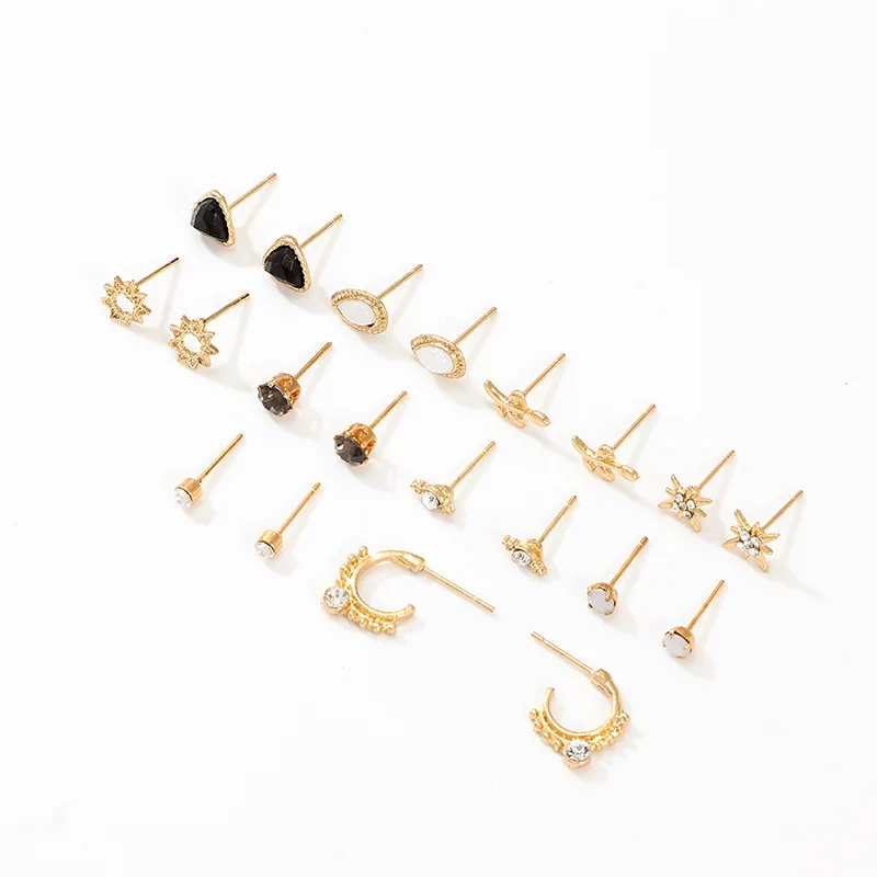 10 пар/уп. малых из нержавеющей стали серьги со шпилькой для женщин модные