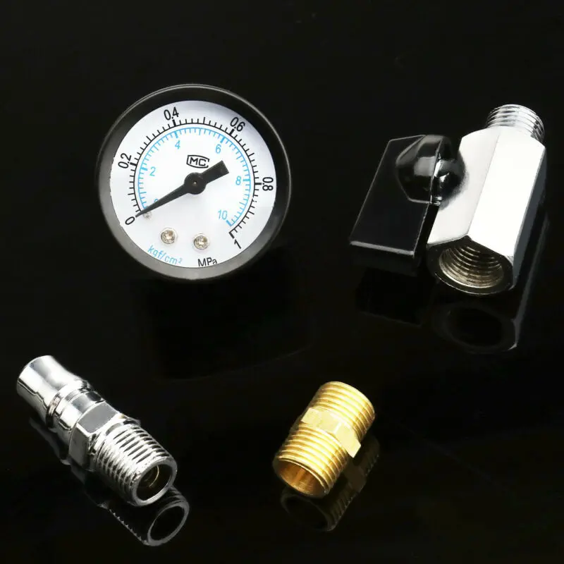 

Air tools Pressure Gauge Workshop Airbrush Compressor Filter Oil/Water