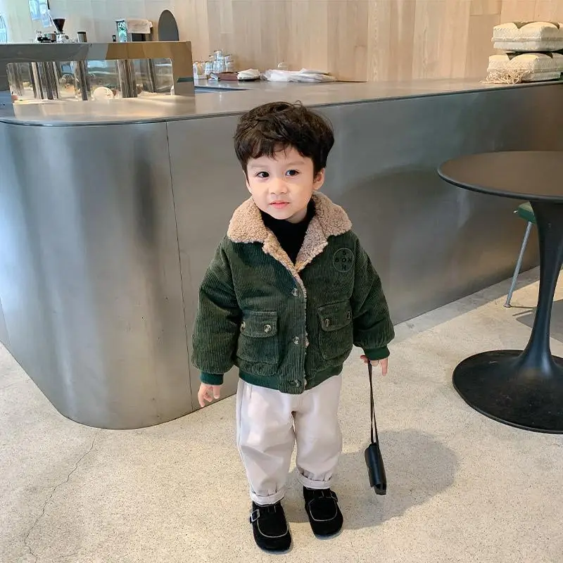 Детская зимняя верхняя одежда куртка для мальчиков на осень и зиму От 1 до 8 лет