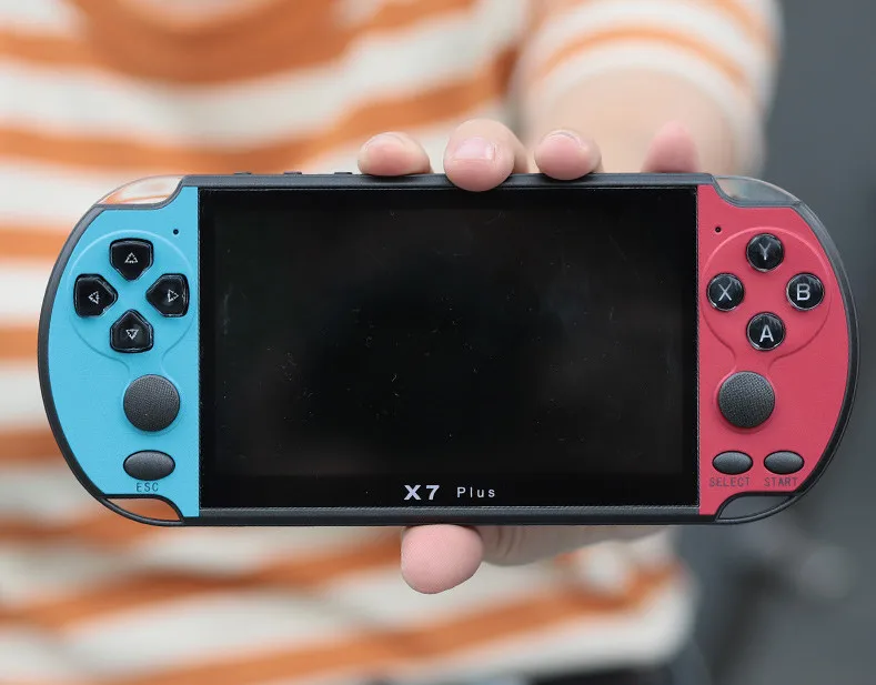 BLUE 10 шт RS-06 портативная Ретро Классическая портативная игровая консоль 5,1 дюймов TFT экран 8 Гб Игровая приставка Поддержка TF карты загрузки - Цвет: BLUE