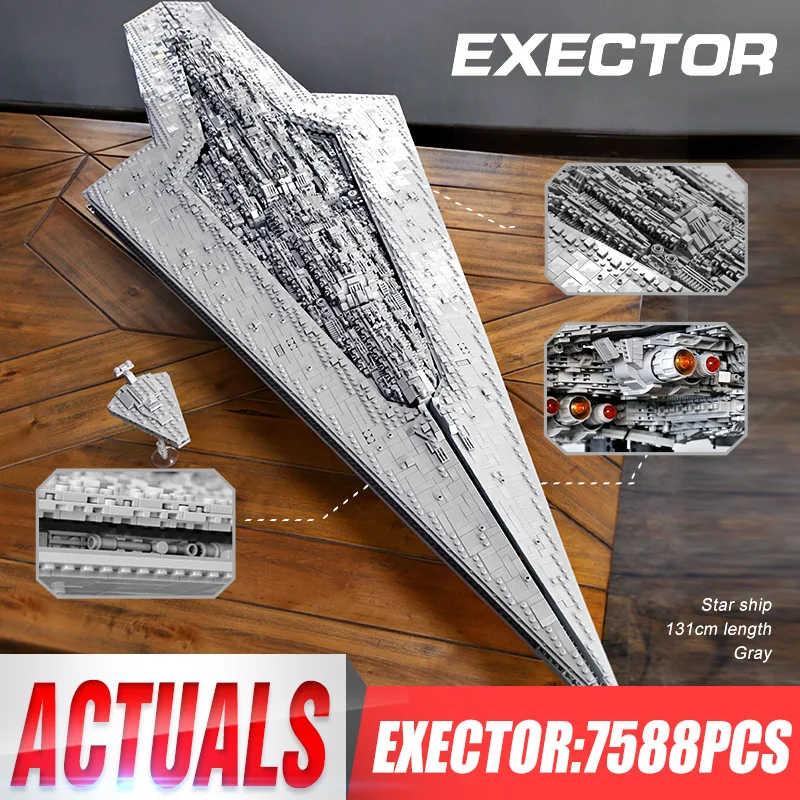 DHL, 05028, Звездные игрушки, войны, 10221, супер Звездный комплект эсминца, MOC-15881, строительные блоки, кирпичи, детские рождественские игрушки, подарки