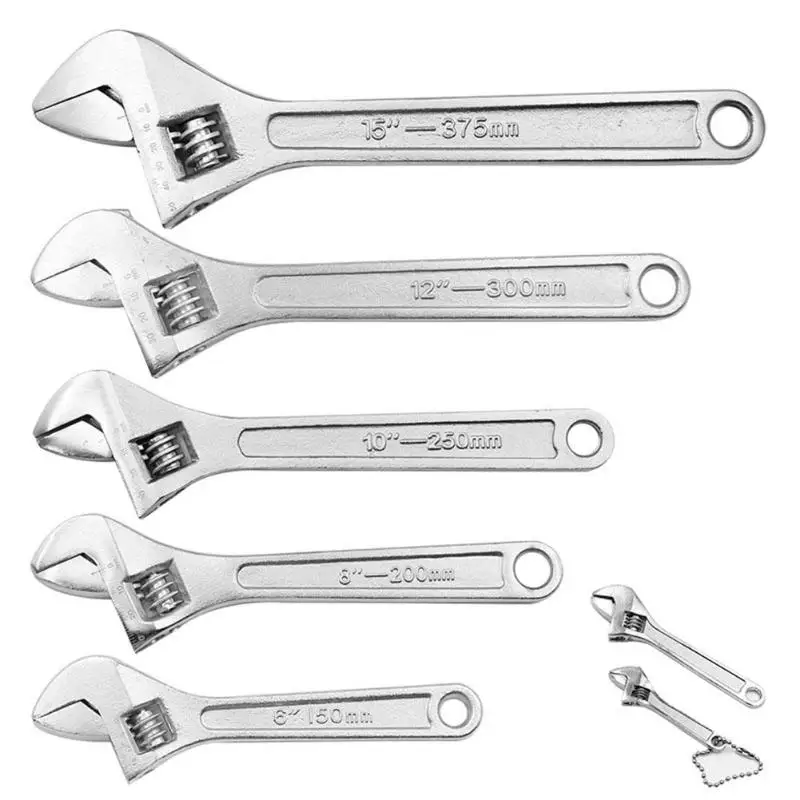

Universal Adjustable Wrench Anti-rust Carbon Steel Open End Spanner Multi-functional Repairing Hardware Hand Tools
