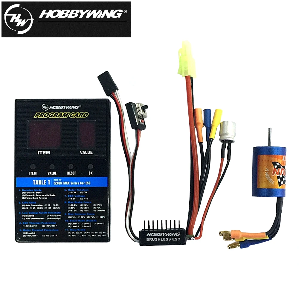 Щеточный электронный регулятор скорости Hobbywing EZRUN 18A SL 2 3S 6V/1.5A BEC бесщеточный ESC с