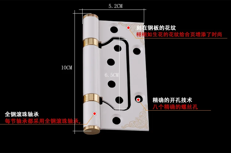 Дверные петли из настоящей древесины 2 шт. 4-дюймовые моющиеся для шкафа подшипник