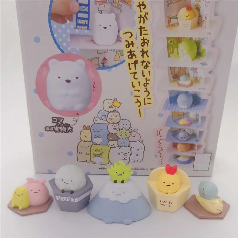 10 шт. Аниме Фигурка силиконовый Sumikko Gurashi углу биологического Гараж Комплект