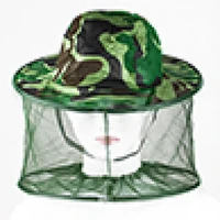 outdoor mosquito bug insect bee resistance net mesh head face protector hat caps