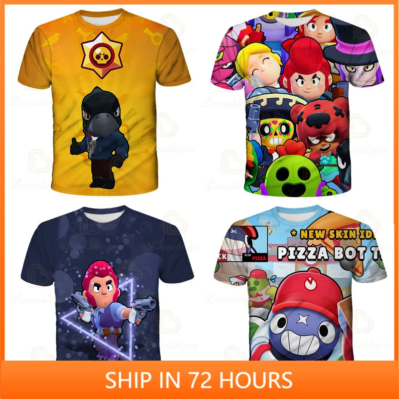 

Nita Colt Rico and Star, Child Wear Shooting Game 3d Swearshirt Boys Girls Tops Kids T-shirt GENE Sally Leon Tshirt Teen Clothes