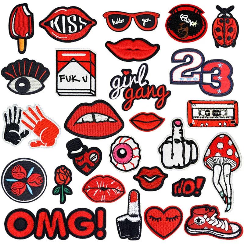 

Beat It Back Off Go Away Girl Gang Letters Iron On Patch Clothes Patch For Clothing Embroidered Pathces