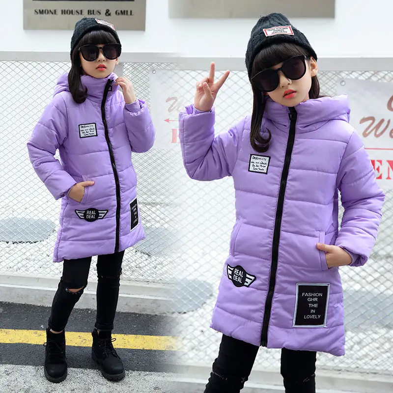 Зимнее пальто для девочек детская куртка на молнии спортивные куртки модная