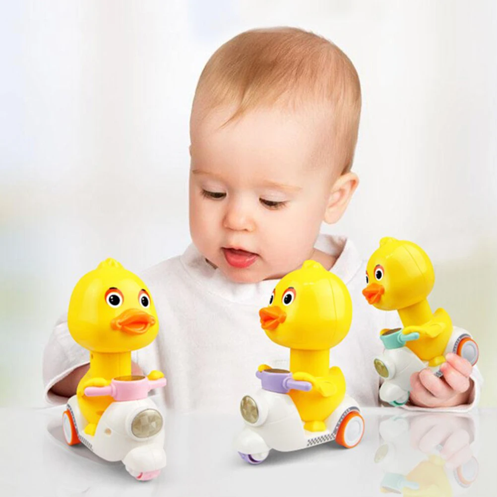 3 шт. нажимные игрушки для детей небольшие желтые утки|Заводные игрушки| |
