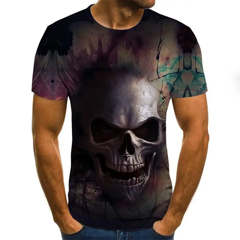 

Summer New 3d Printed T-shirt Fun T-shirt Hip-hop Clothing Short-sleeved 3dt Shirt Street Men's Top Funny Pattern Clothing Plus