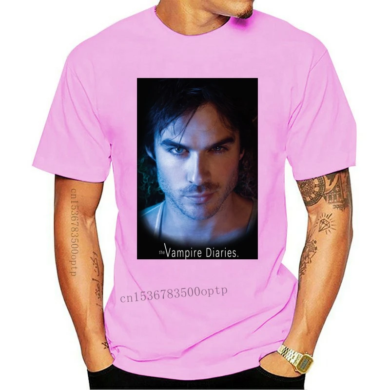 

New The Vampire Diaries Damon Ian Somerhalder T Shirt Exclusive Stickers 8209