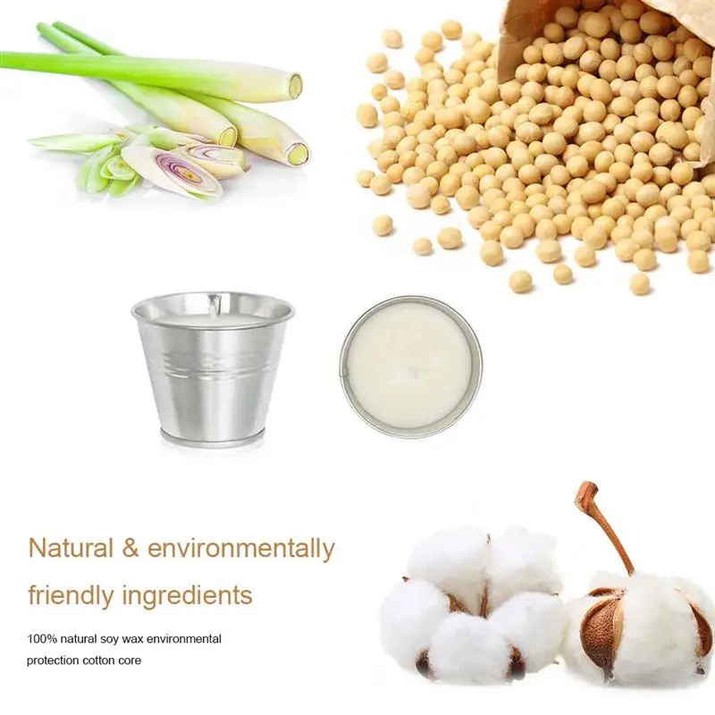 8 шт./компл. набор свечей с ароматом соевого воска Бездымная репеллентная Свеча от