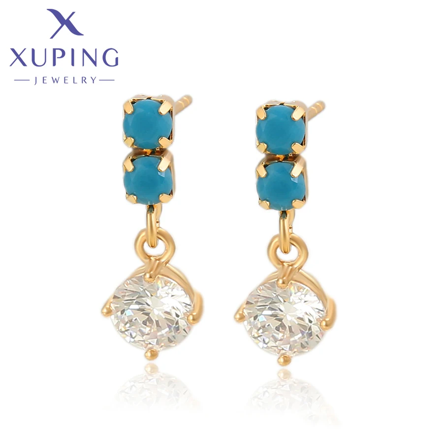 Xuping Jewelry New Arrival Fashion Simple Style Earrings For Women Gift A00519015