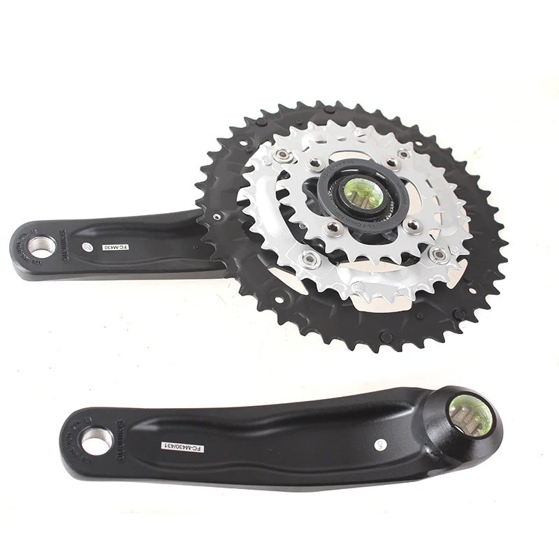 Полная распродажа! SHIMANO Alivio FC M430 3x9S 27S MTB Ctalink Spline шатун + ES25 68x118 мм Нижний